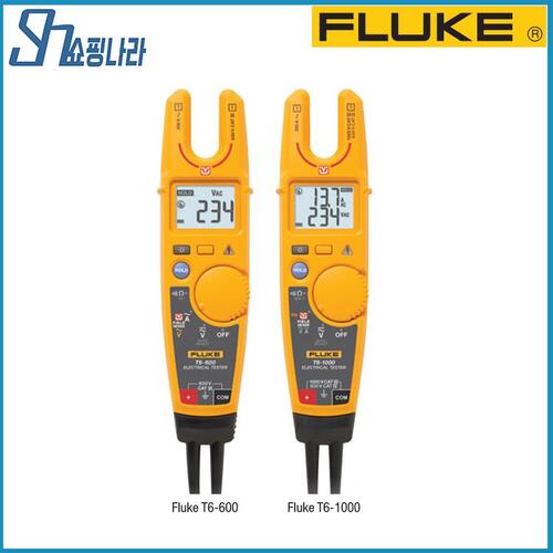 플루크 Fluke-T6-600 Fluke-T6-1000 PRO FieldSense 기술을 사용 Open fork형 클램프미터